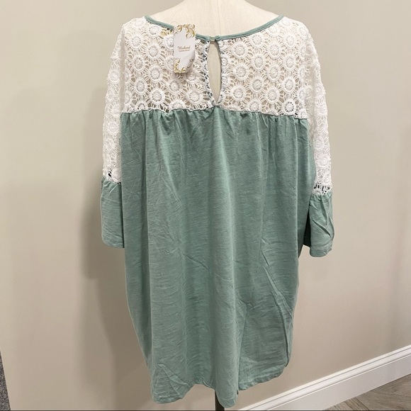 SUZANNE BETRO Bundle of 2 Lace Yoke Tunics Size 2X New - Picture 4 of 15